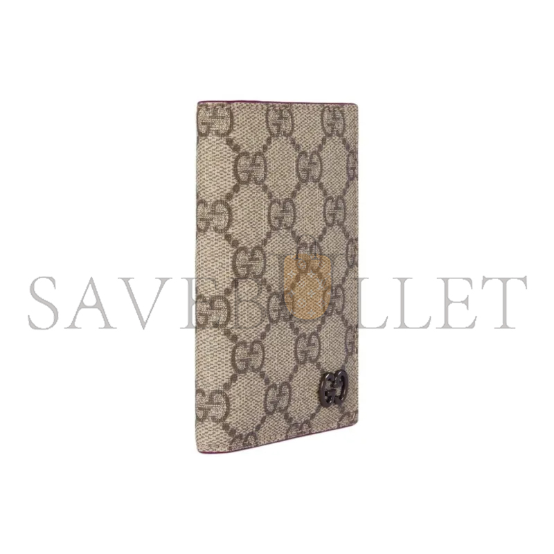 GUCCI BROWN INTERIOR GG LONG CARD CASE 768249 (15*12cm)